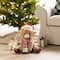 Glitzhome® 15.25"L Christmas Fabric Highland Cow